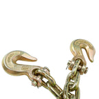 2 PCS 1/2 inch X 20' G70 Transport Chain Tie Down Binder Chain Flatbed Truck Trailer with Grab Hooks
