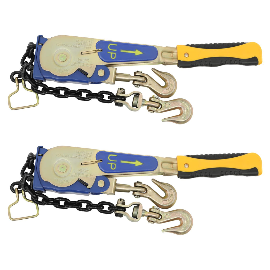 Ratchet Chain Binder 5400 lbs Heavy Duty Alloy Steel, 2 Pack