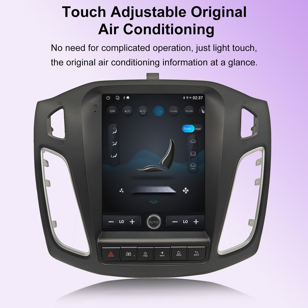 10.4" Vertical Car Stereo Radio for Ford Focus 2012-2018,Wireless CarPlay