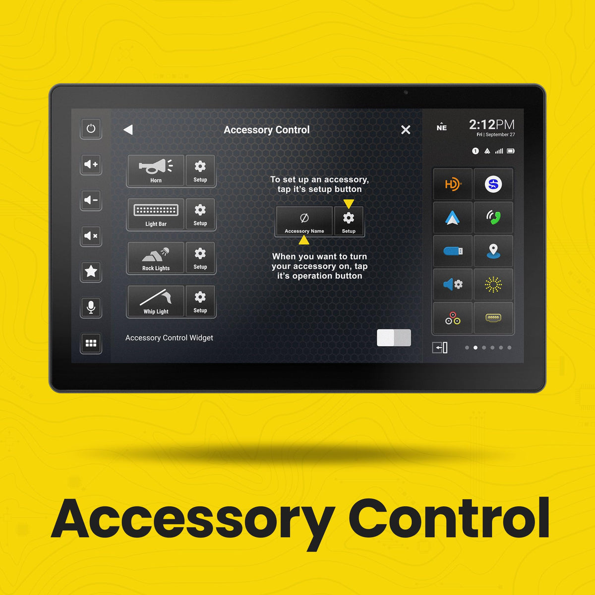 Stinger HORIZON12 12.8” Universal Car Stereo with Wireless Apple CarPlay