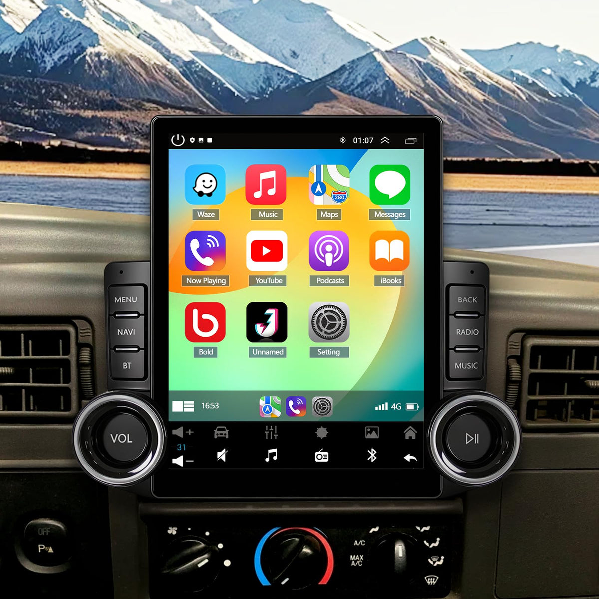 Car Radio for Ford F-350 1999 2000 2001 2002 2003 w/Carplay Android Auto