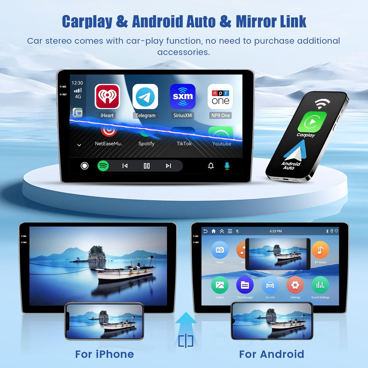 4+64GB Car Radio for Chevrolet Silverado GMC Yukon Tahoe Suburban 2007-2013