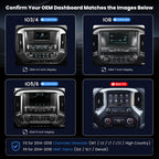 Car Stereo for Chevy Silverado GMC Sierra 2014-2018, CarPlay Android Auto