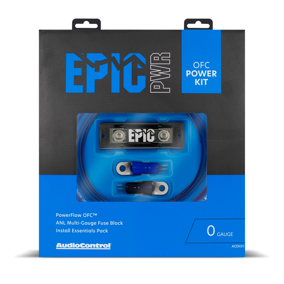 AudioControl Epic Series 0 Gauge OFC Wiring Kit for Car Audio Amplifiers
