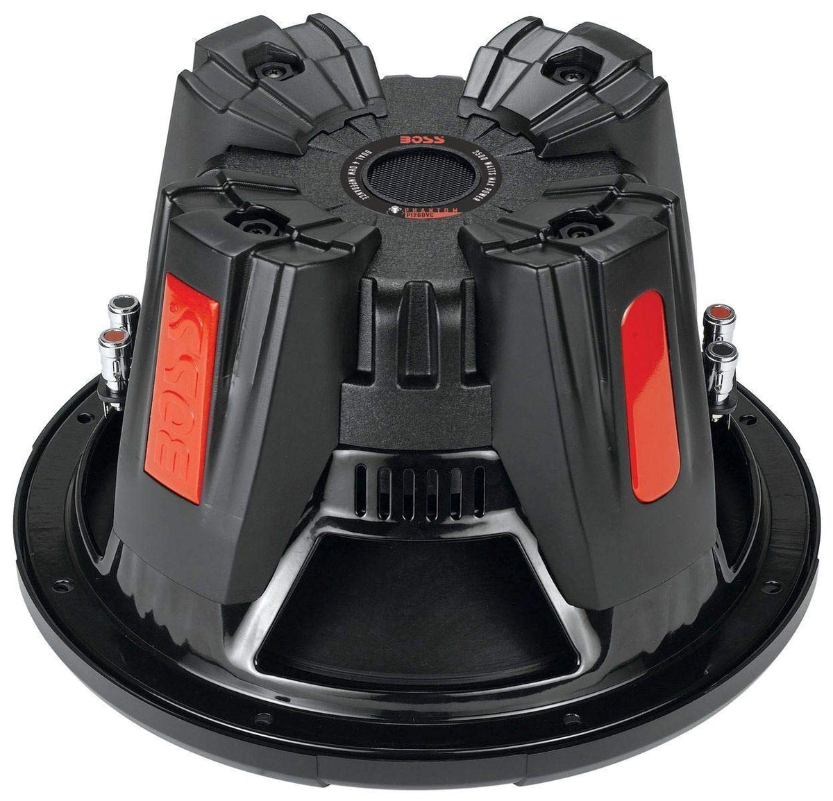BOSS Audio P126DVC 12 Inch 2300 Watt Car Subwoofers with Dual Voice Coil and QBASS12 Q Power 12 Inch Dual Heavy Duty Vented Subwoofer Box Enclosure