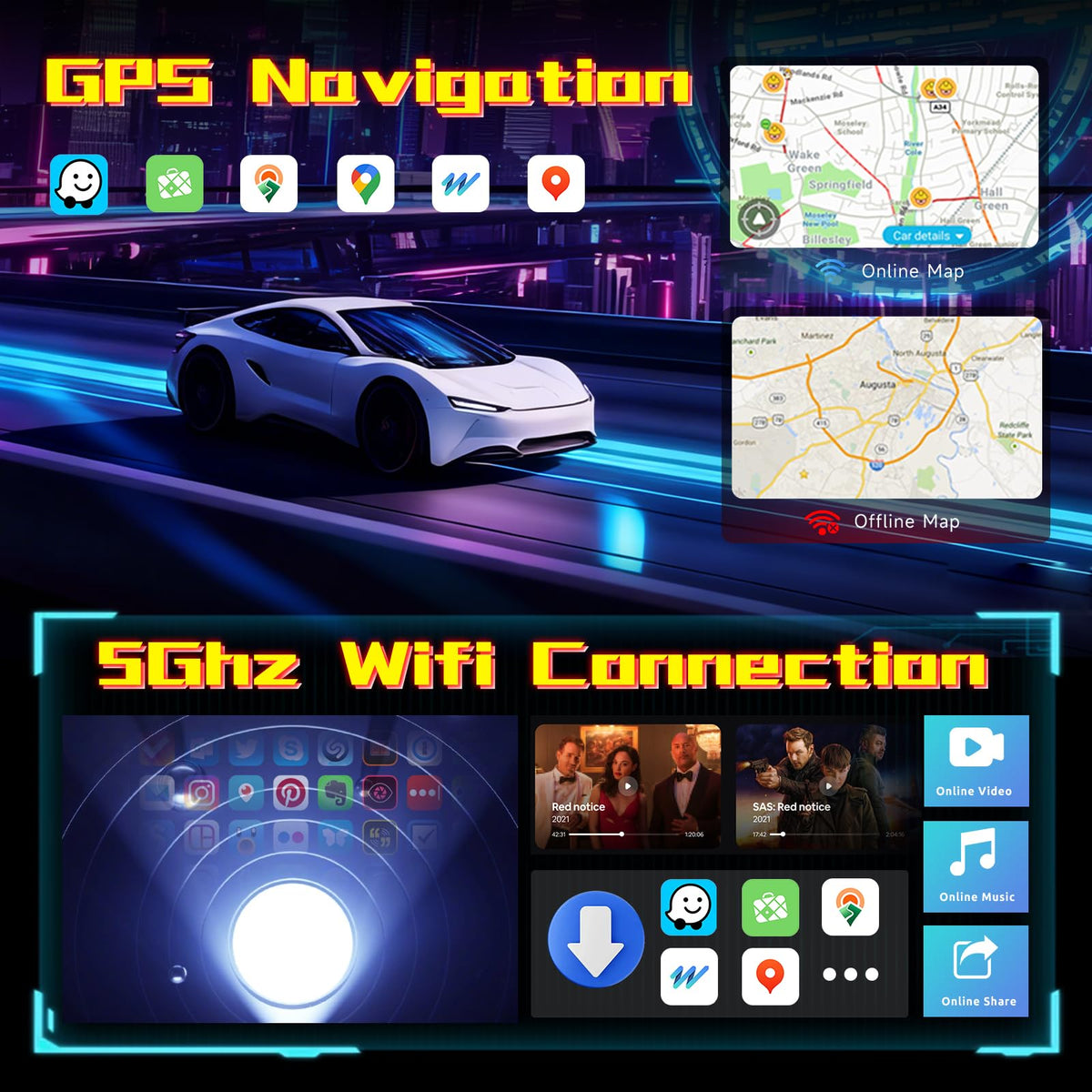 8Core 6G+128G Android 15 9.7Inch IPS Car Stereo for Chevy Cruze 2009-2015