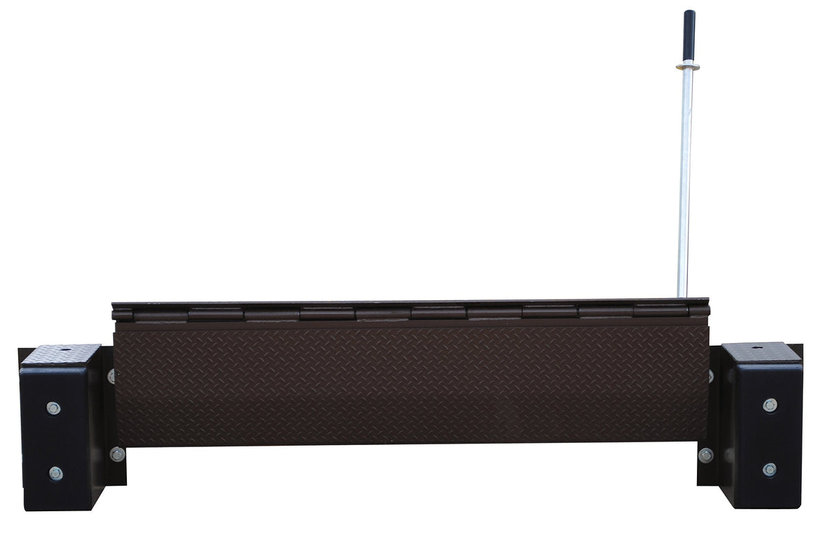Vestil FM-2566 Steel Mechanical Edge O Dock Leveler 66 in. Ramp Width 25,000 Lb. Capacity Brown
