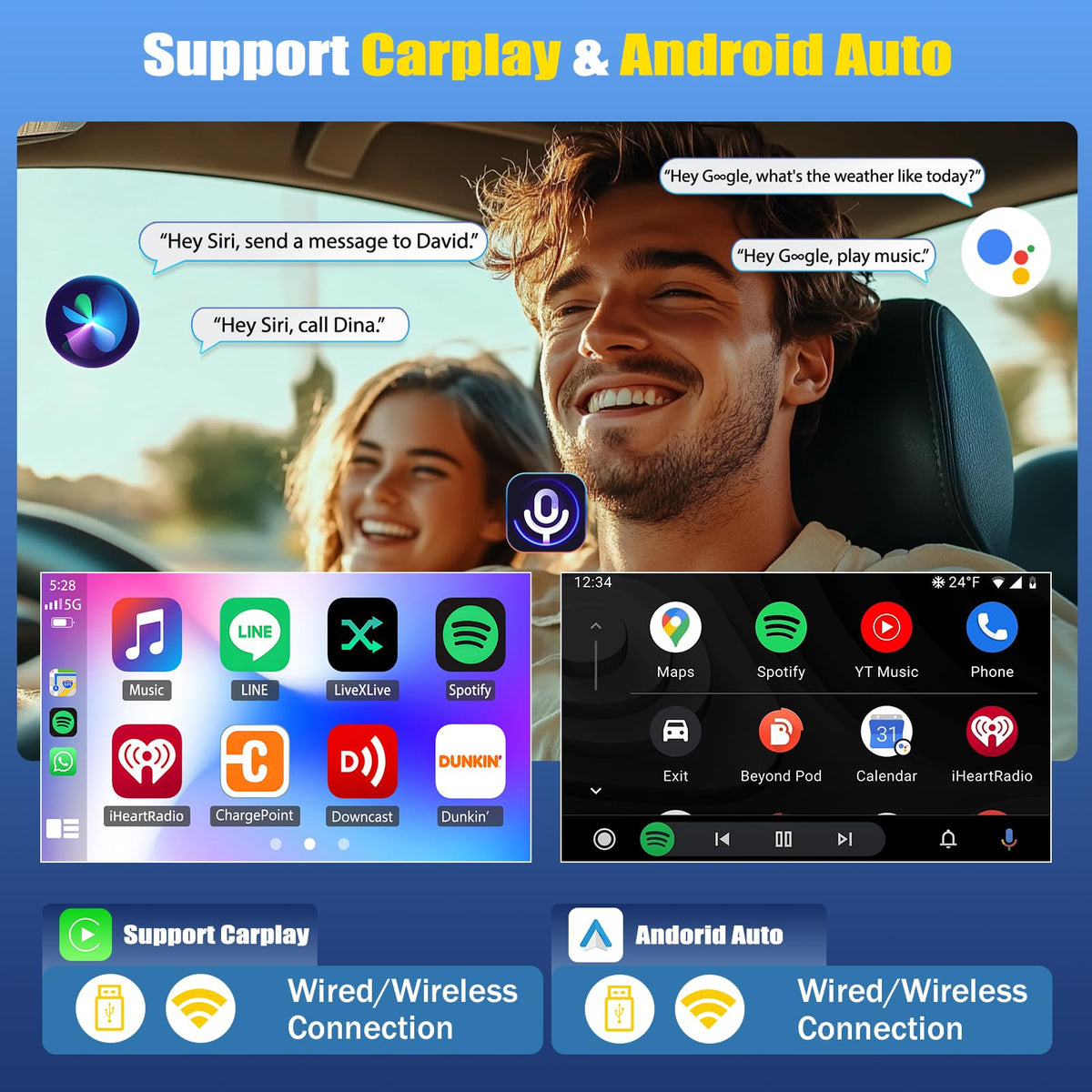 4+64G Car Stereo for Mercedes Benz Sprinter 2007-2018 with Wireless CarPlay Android Auto, 9.7 inch Android 13 Touchscreen Display Radio Player Audio Receiver Headunit with GPS Navi FM RDS SWC WiFi