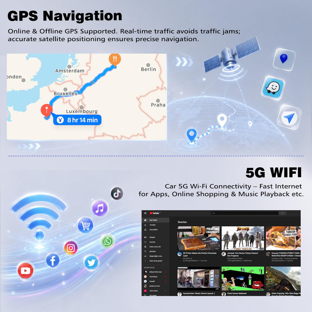 4Core+64G Android Car Radio for Chrysler 300C 2004-2011 Carplay