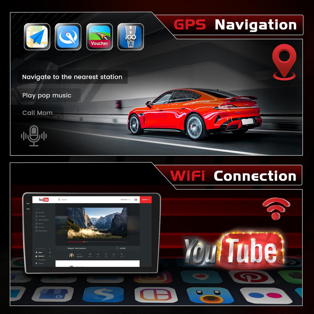 4+128G Android 15 Car Stereo for Dodge Charger 2015-2021