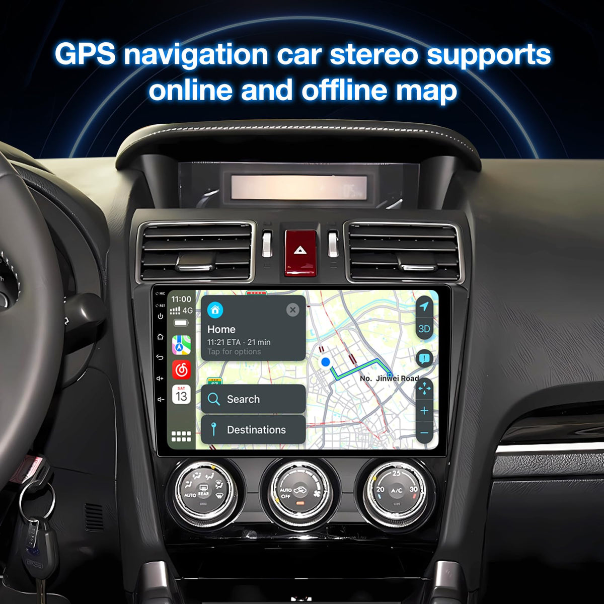 Android 13 Car Stereo Radio Compatible with Subaru Forester WRX Impreza STi Crosstrek 2016-2018 with Wireless CarPlay Android Auto 9" Screen, 2+64G, WiFi/Bluetooth/GPS/Backup Camera