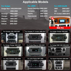 Upgrade Car Radio for Dodge Ram 1500/2500/3500 2006 2007 2008, Durango 2004-2009, Jeep Grand Cherokee 2005 2006 2007, Chrysler 300/300C 2005 2006 2007, 6.86'' Stereo Carplay Android Auto GPS FM Camera