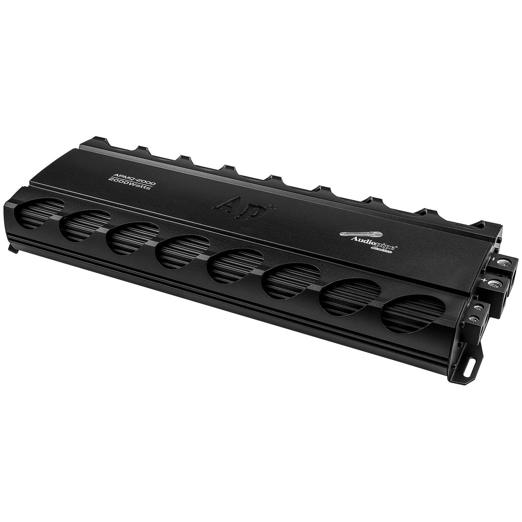 Audiopipe Mini Class AB Mosfet Power Amplifier (APMQ-56125), High Performance, 5 Channel, 1800W, Compact Design, MOSFET Circuitry, Low-Pass/High-Pass Filter, Reliable Protection, Remote Bass Knob