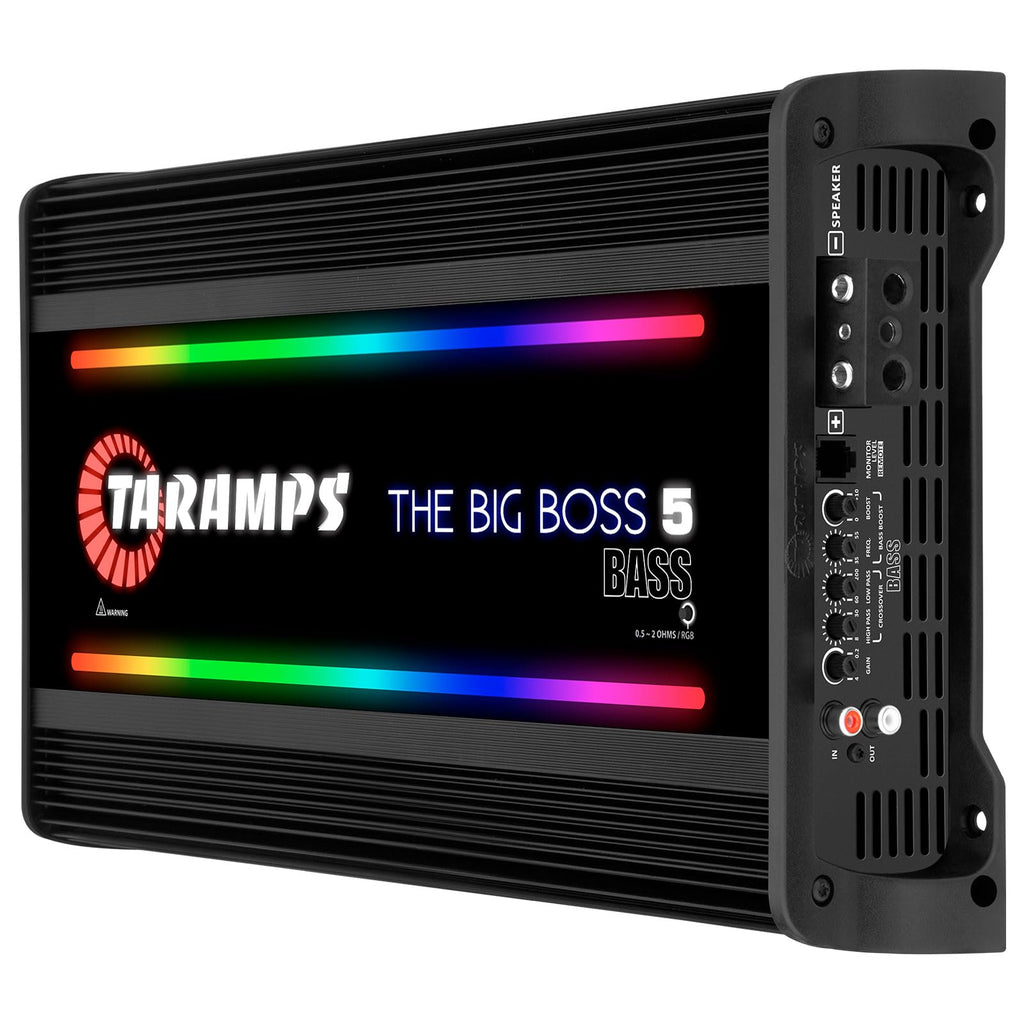 Taramps The Big Boss 5 Black 5000W RMS Monoblock Class D Car Sub Amplifier