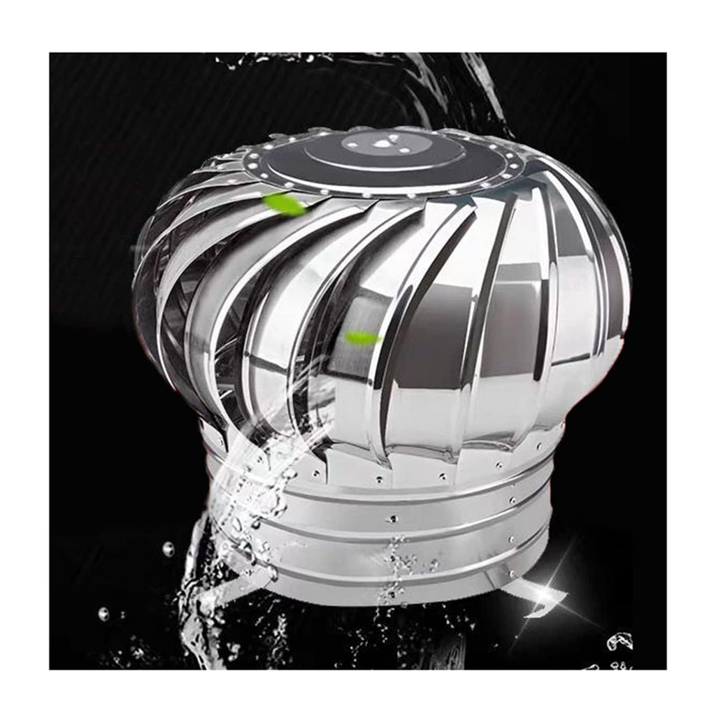 Stainless Steel Roof Turbine Ventilator with Spinning Chimney Cowl for Anti Downdraught 400mm