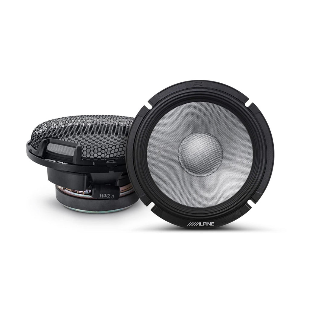 Alpine R2-S65C 6.5 in Two-Pair Component Speaker Bundle
