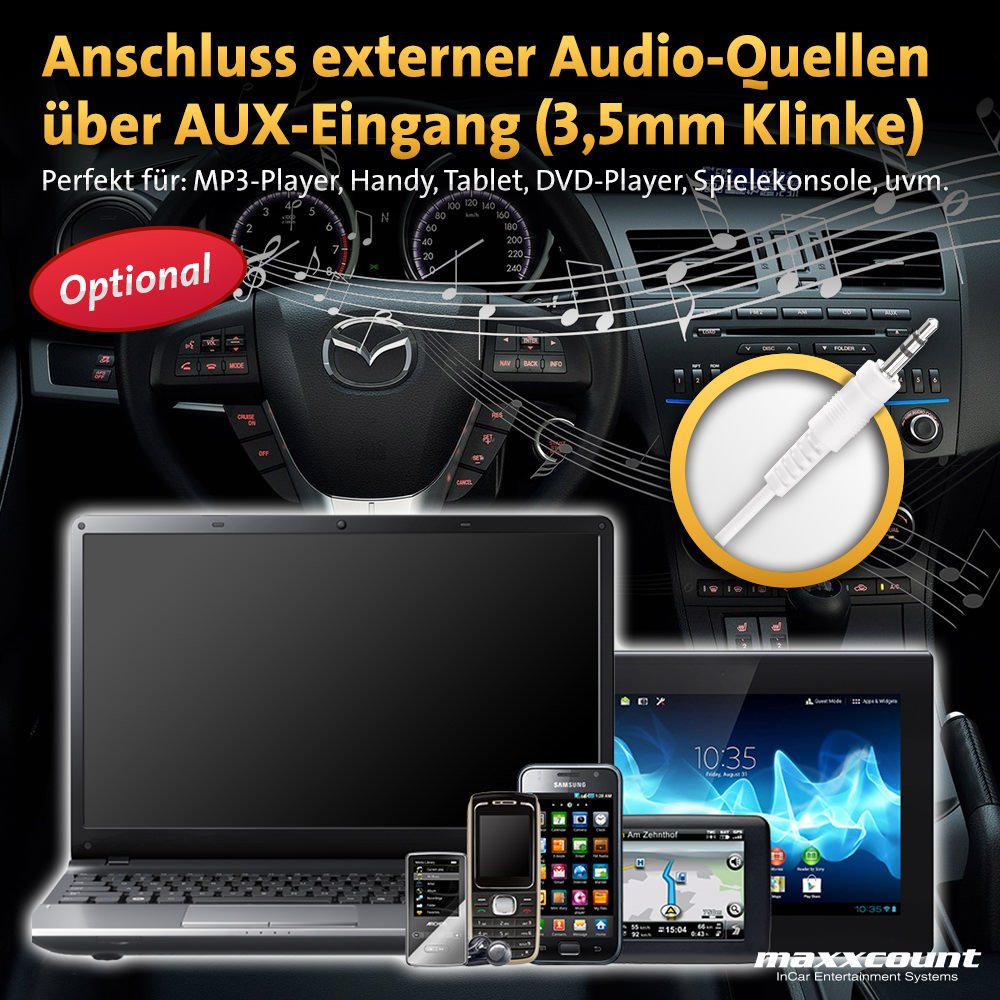 GROM Audio SUB08U3 USB car kit, Compatible with iPhone, Bluetooth, AUX Capable, Compatible with Select* Subaru Cars