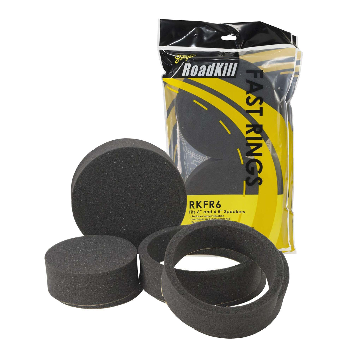 Alpine HDZ-65CS, Status Series Hi-Res 6.5" 2-Way Speakers + Foam Baffle Kit Bundle