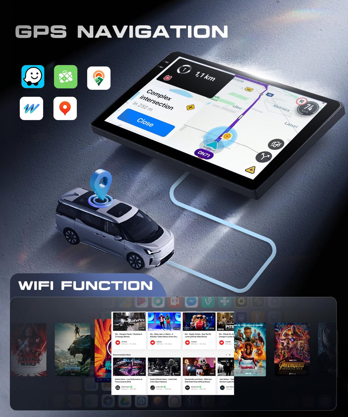 4G+128G Android 15 Car Radio for Ford F150 2009-2014, Wireless CarPlay