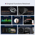 XTRONS 14.9 Inch Android 14 Car Stereo for BMW F20 F21 F22 F23 with NBT System, 2K IPS Touch Screen LTE GPS Navigation Support Wireless CarPlay Android Auto Global 4G LTE 8+256 GB