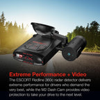 Escort Redline 360c Laser Radar Detector & Escort M2 Smart Dash Cam Bundle