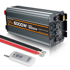 5000 watt Power Inverter DC 12V to AC 110V/120V Converter,10000w Peak.Comes with LCD Display,Wireless Controller, 4AC outlets,1USB.RV Inverter,Suitable for Camping,and Off-Grid Solar Inverter Systems
