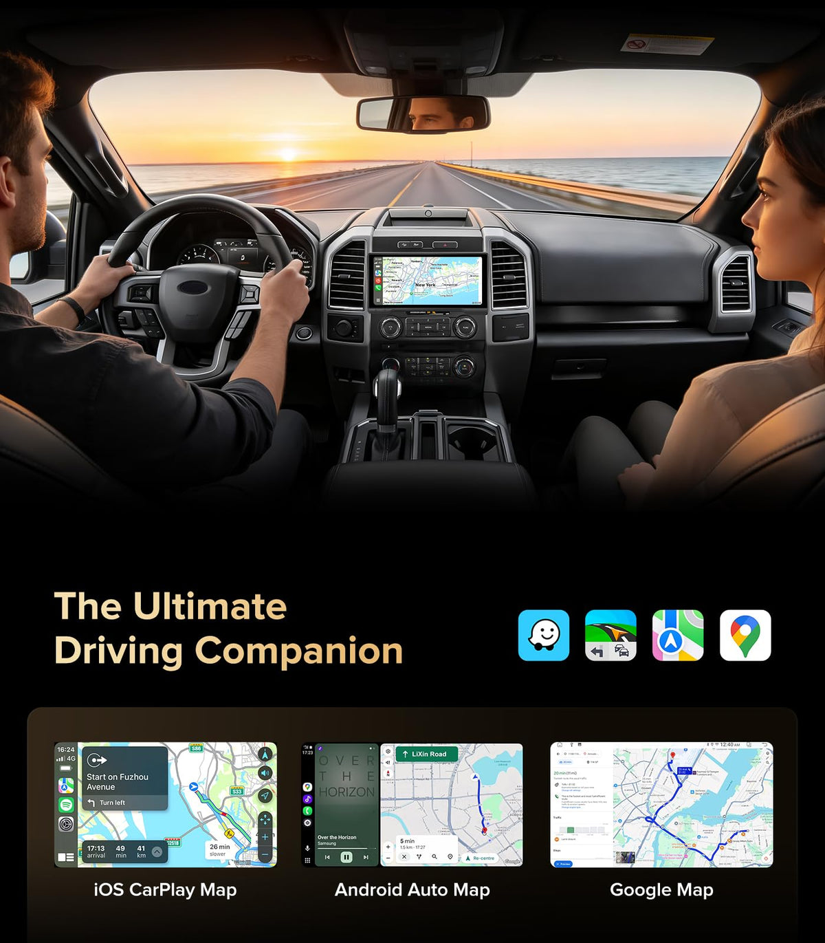 10.33" CarPlay Radio For Ford F150 15-20 F250 F350 17-22 Stereo Head Unit