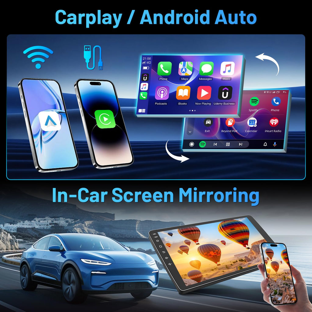 Car Stereo for Chevy Silverado GMC Sierra 2014-2018, CarPlay Android Auto