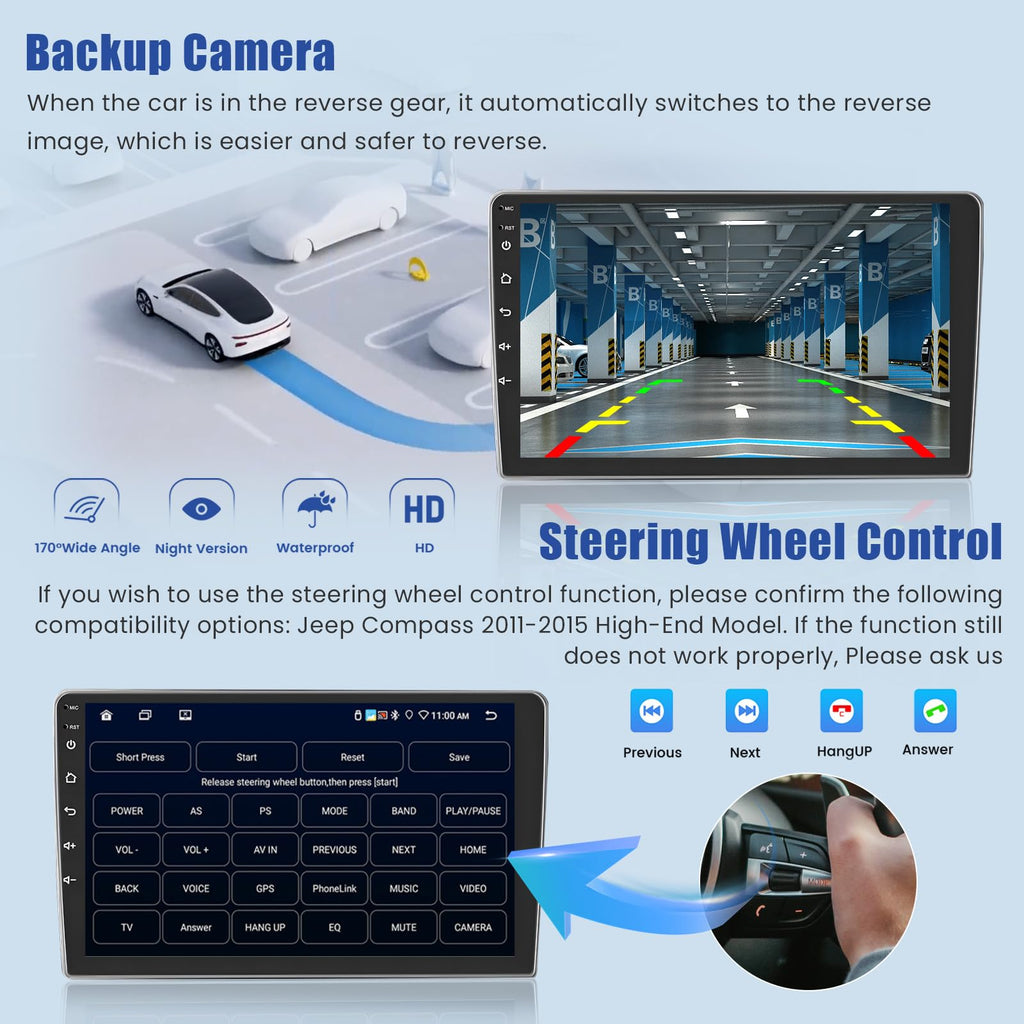 [8Core 6+128G]Android Car Radio for Jeep Compass Patriot 2010-2016 with GPS
