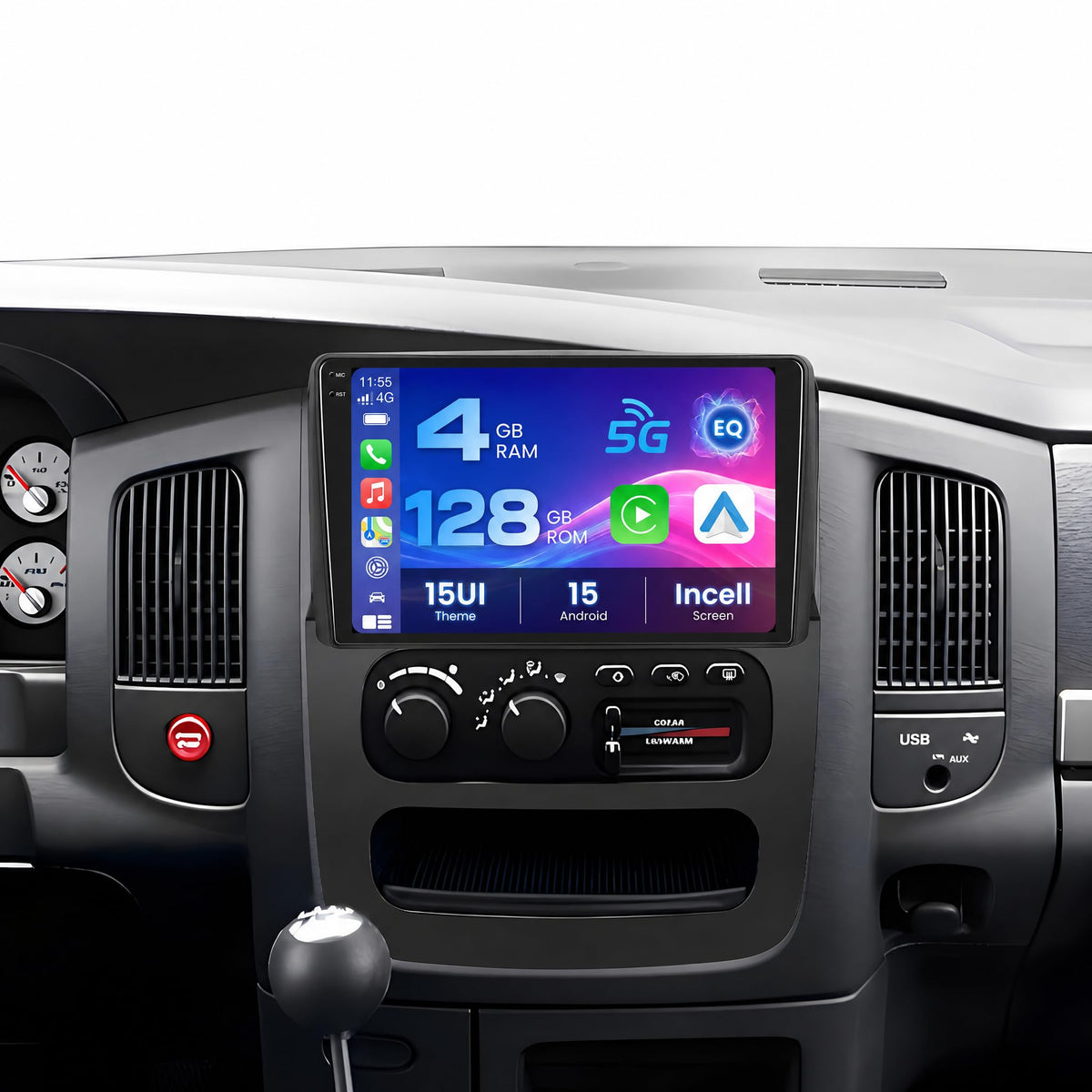 Inefala 4+128G Radio for Dodge Ram 1500 2500 3500 2002-2005 Stereo