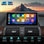 Car Stereo for BMW X5 X6 E70 E71 (2011-2013) with CIC System, Wireless CarPlay Android Auto Upgrade Factory Radio Bluetooth WiFi Touch Screen (10.25" CIC (2011-13))