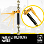 Peerless QuikBinder Plus 5/16-3/8" Ratchet Load Binders - 7,100 lbs WLL, Heavy-Duty, S.A.E. & DOT Compliant 4-Pack (Northgate Cargo Control)