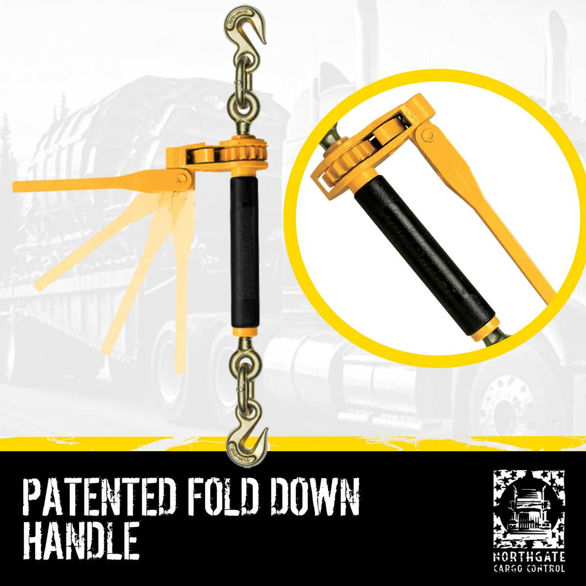 Peerless QuikBinder Plus 5/16-3/8" Ratchet Load Binders - 7,100 lbs WLL, Heavy-Duty, S.A.E. & DOT Compliant 4-Pack (Northgate Cargo Control)