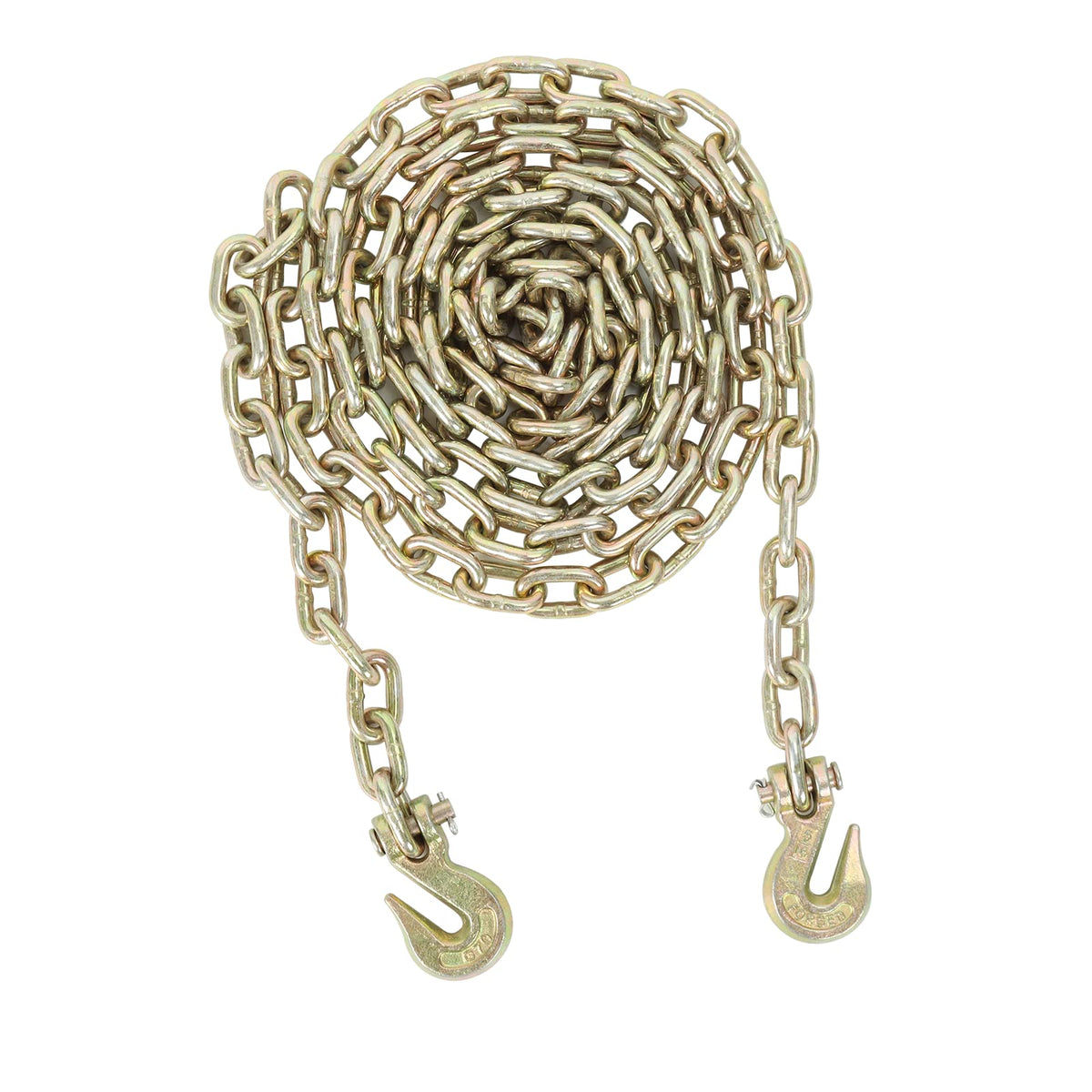 4 Pack 3/8" x 20' G70 Welded Steel Tow Chain Binder Tie Down Binder Chain