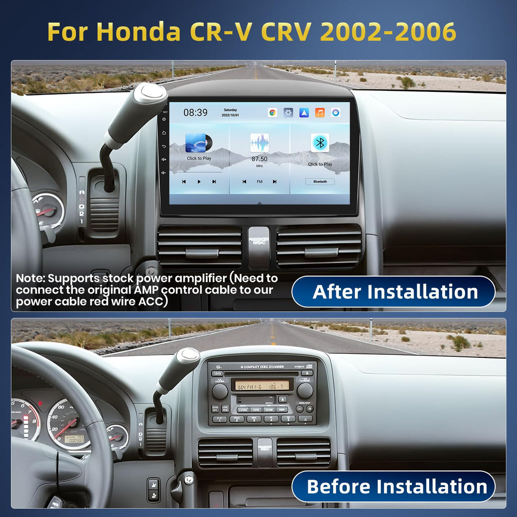 [Roinvou] Qualcomm 8 Core 4+64G 9" Car Radio for Honda CRV 2002-2006