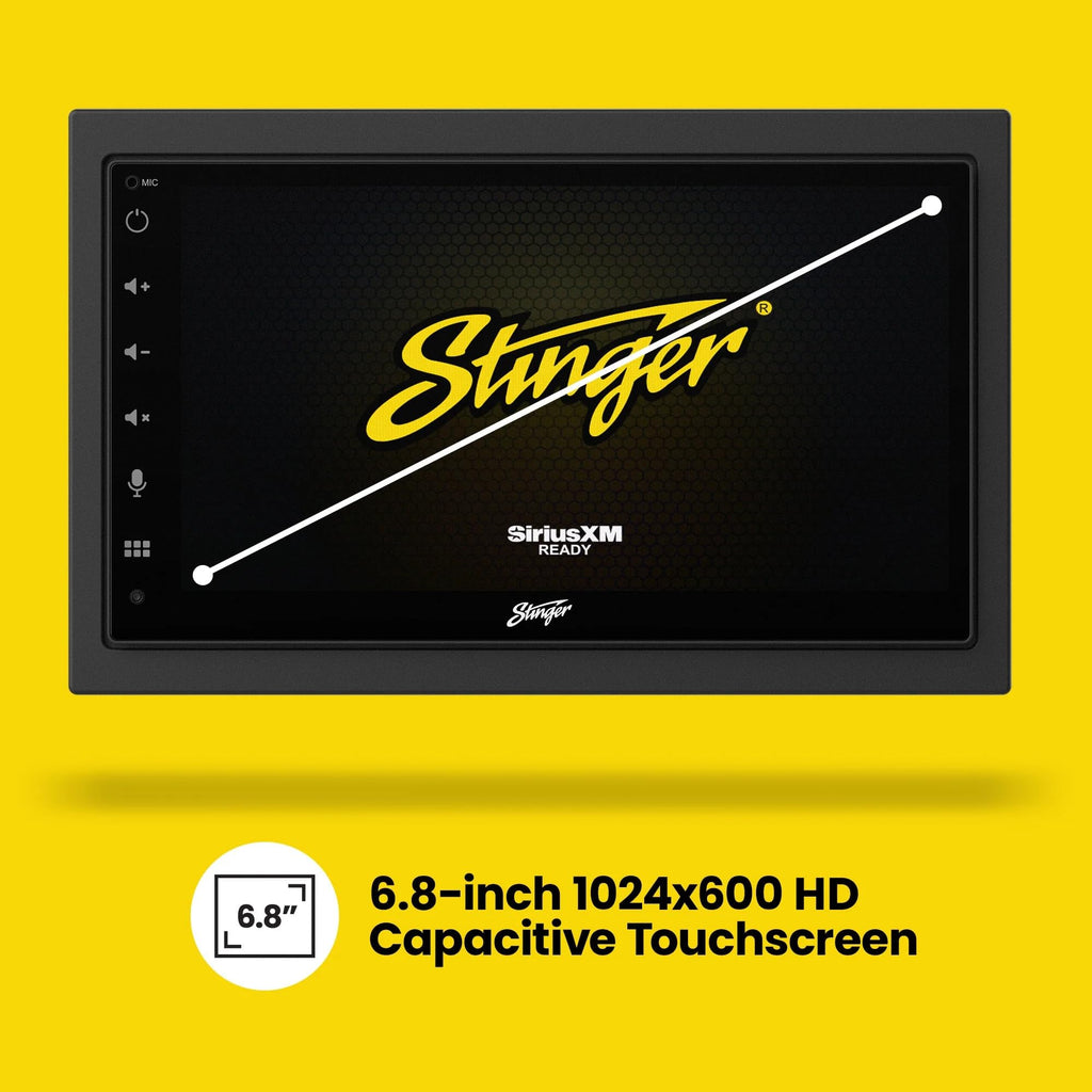 Stinger 6.8" Wireless Apple CarPlay Radio for Toyota Tundra (2014-2019)