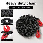 5/16"- 3/8" Ratchet Load Binder with G80 Chain 4Pack 5/16" Tie Down Kit