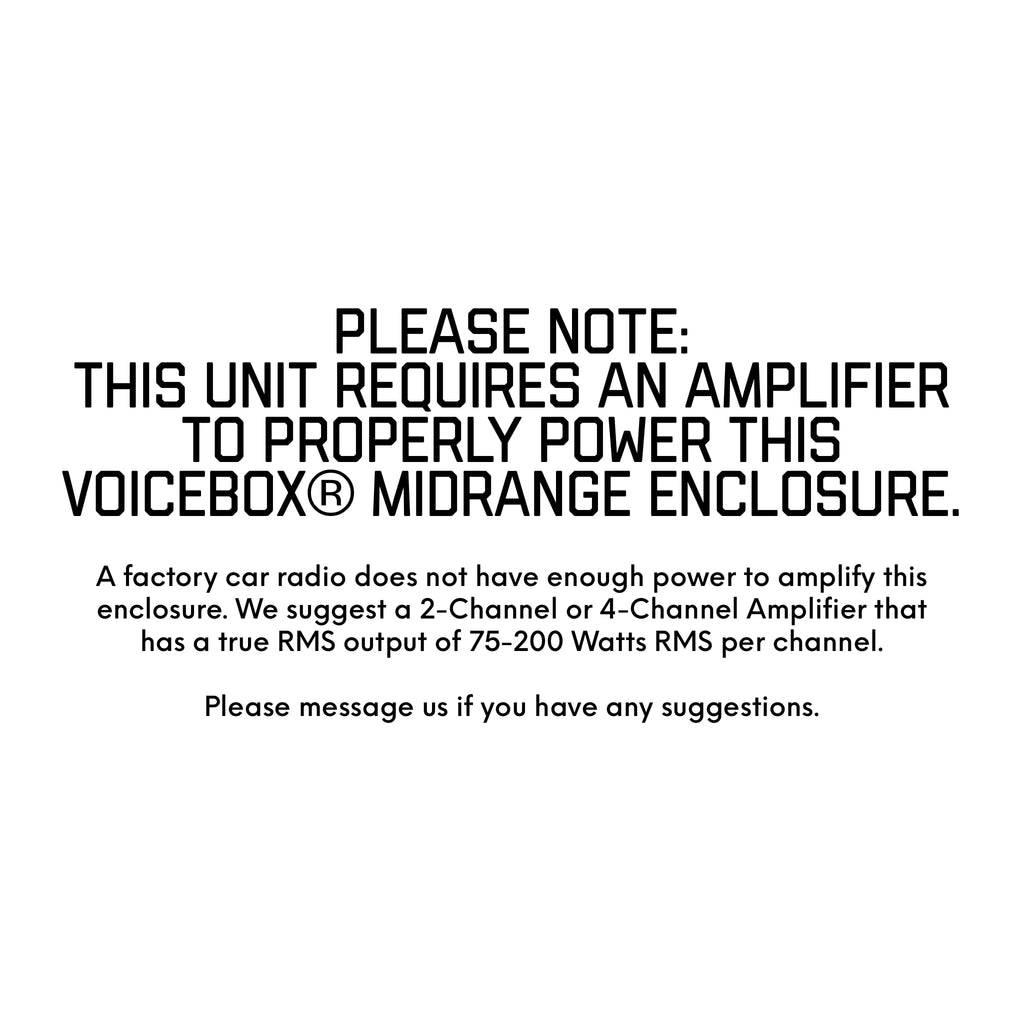 MENACE AUDIO Car Audio Midrange Enclosure 4 x 6.5 2000Watts VOICEBOX (MA-VB6525-4R) RED