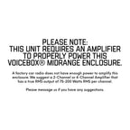MENACE AUDIO Car Audio Midrange Enclosure 4 x 6.5 2000Watts VOICEBOX (MA-VB6525-4R) RED