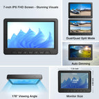 HD 1080P 7" Wireless 4 Backup Camera System for Furrion Pre-Wired RV