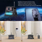 Magnetic Wireless RV Backup Camera System: Rear Camera with 7" HD 1080P DVR Monitor, DVR Monitor & IR Night Vision, Portable Rechargeable Camera for RV/Trailer/Fifth Wheels/Camper