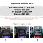 Android 14 Car Stereo Upgrade for Subaru WRX STI Forester XV Crosstrek Impreza, 8Core4G+64G GPS Navigation with 9inch QLED Touchscreen Wireless Carplay Android Auto SWC EQ Bluetooth 5.4 TPMS