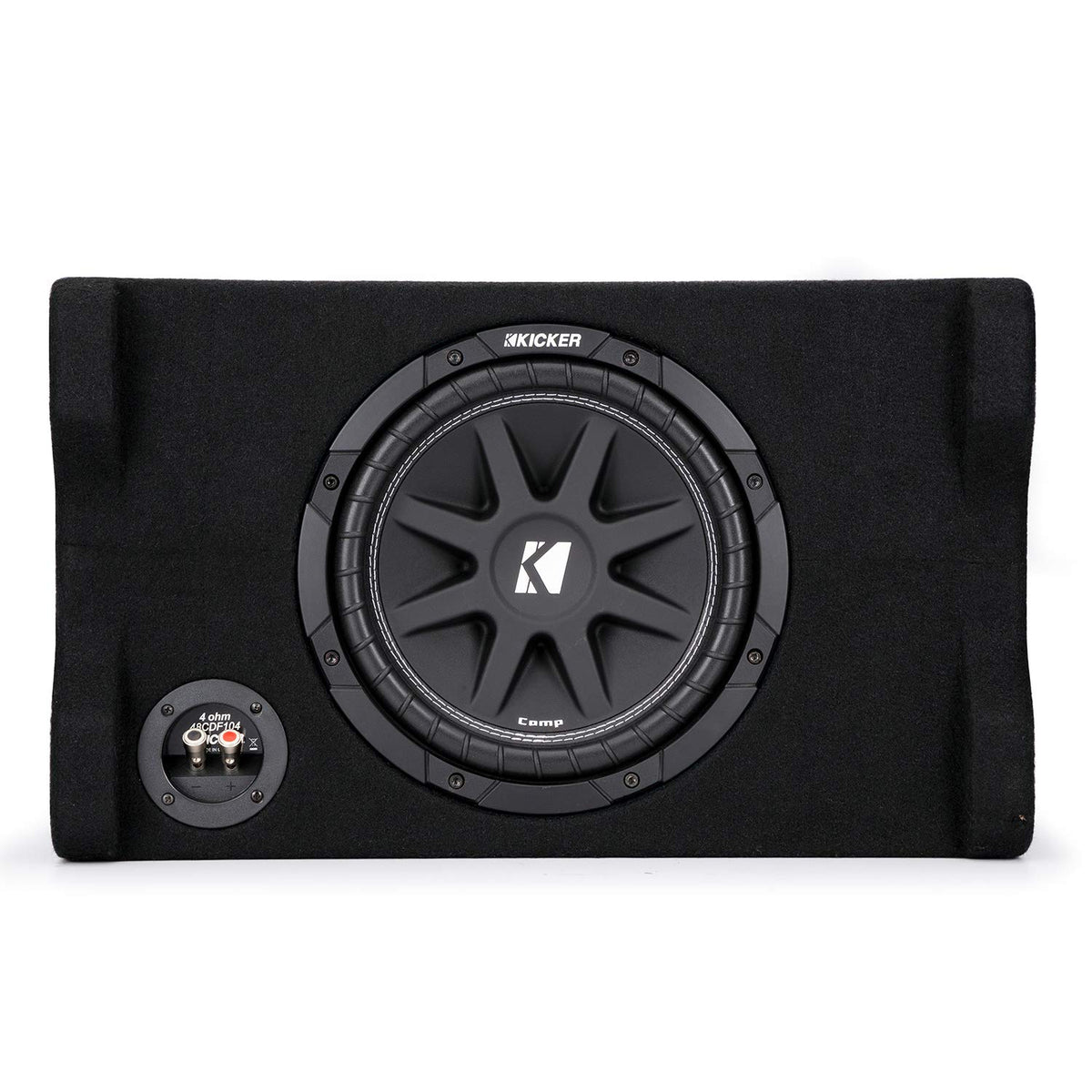 KICKER 48CDF104 Comp 10" Subwoofer in Down Firing Enclosure, 4-Ohm