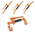 Ratchet Binder Plus Ratchet Chain Binder - 4 Pack Folding Handle Load Binder, 5/16" - 3/8" Grade 70 Chain, 7100 LBS Working Load Limit, Heavy-Duty Ratchet Binder DOT & SAE Compliant