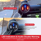 INNOVV ThirdEYE Motorcycle Blind Spot System with Voice and Indicators Alert, Waterproof Moto Assistant System, Detect Hazards from Side & Rear Line for Motorcycle/Bicycle/E-Bike(Watch Version)