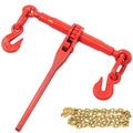 4 Pack 21ft Grade 80 Chain Load Binders 5400LBS Capacity Steel Set