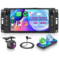 6G+128G Android Car Stereo for Dodge Ram 1500 2008-2012 Jeep Wrangler JK 2007-2018 with Wireless CarPlay Android Auto, Orderich 7 Inch Car Radio GPS Navigation WIFI SWC Bluetooth FM with Backup Camera