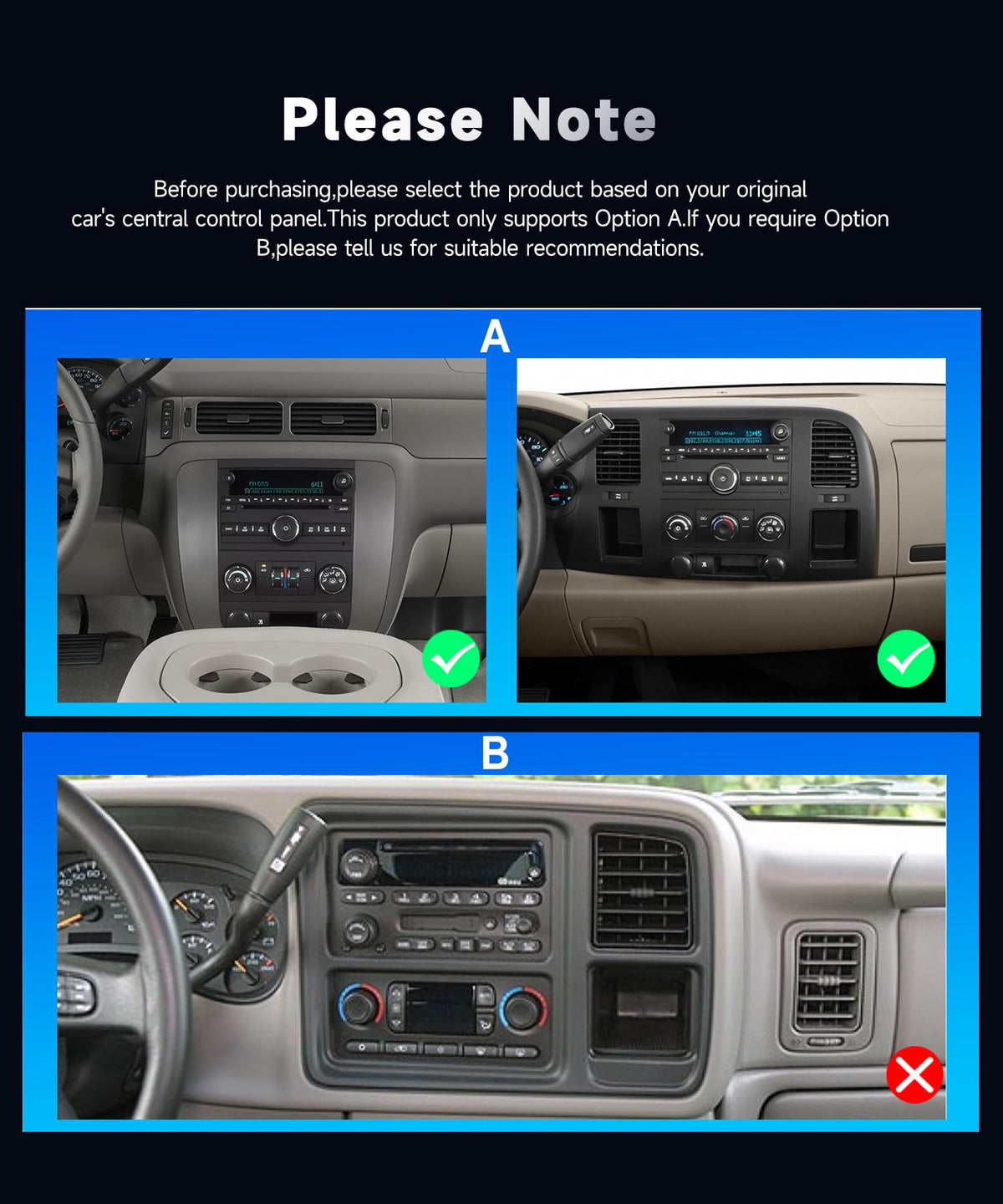 8 Core 6G+128G Android Car Stereo for Chevrolet Silverado/GMC Yukon 2007-2014 with Wireless Carplay Android Auto,10.1 Inch Touch Screen Car Radio