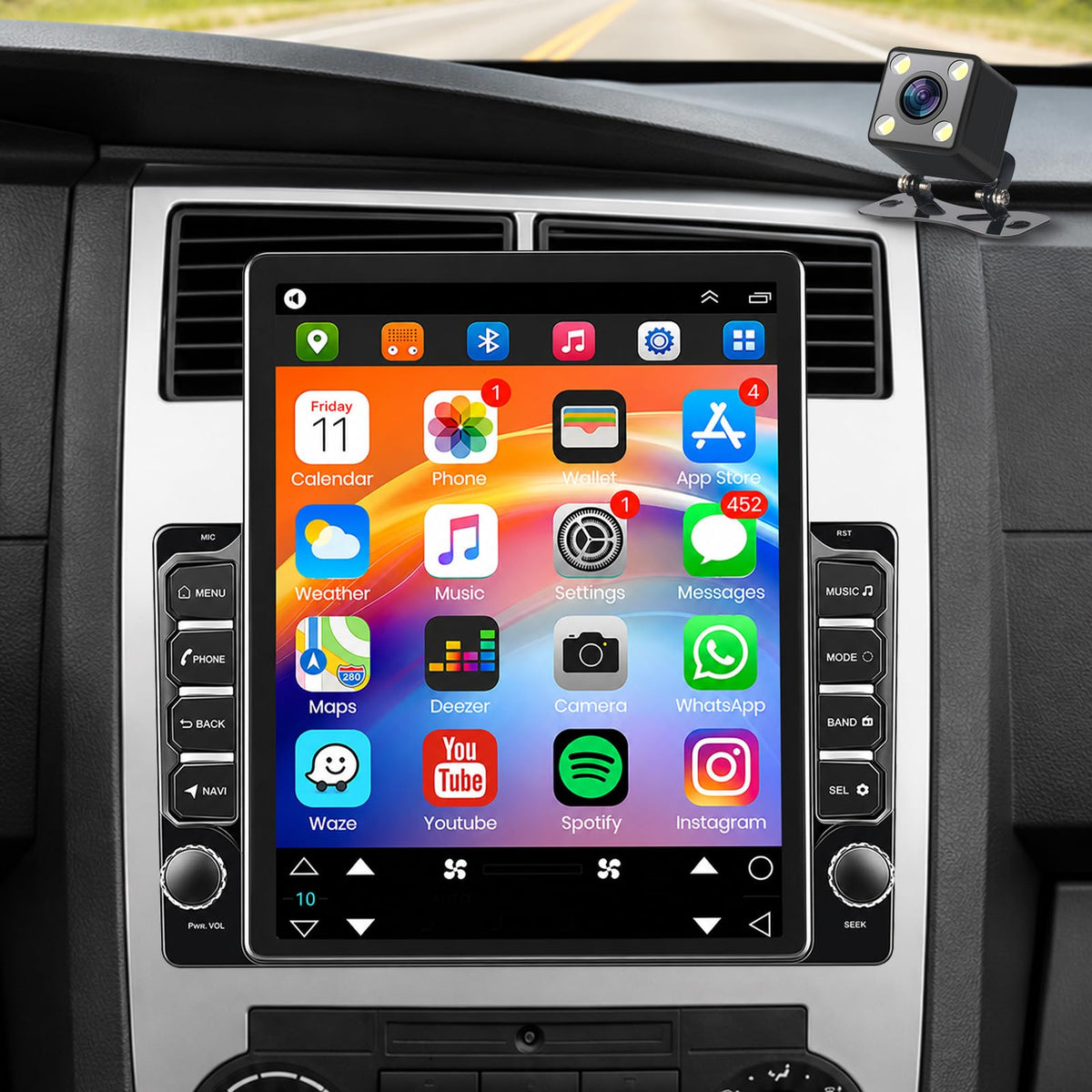 9.7" Android 14 Car Radio Stereo for Dodge Charger Magnum 2005-2007