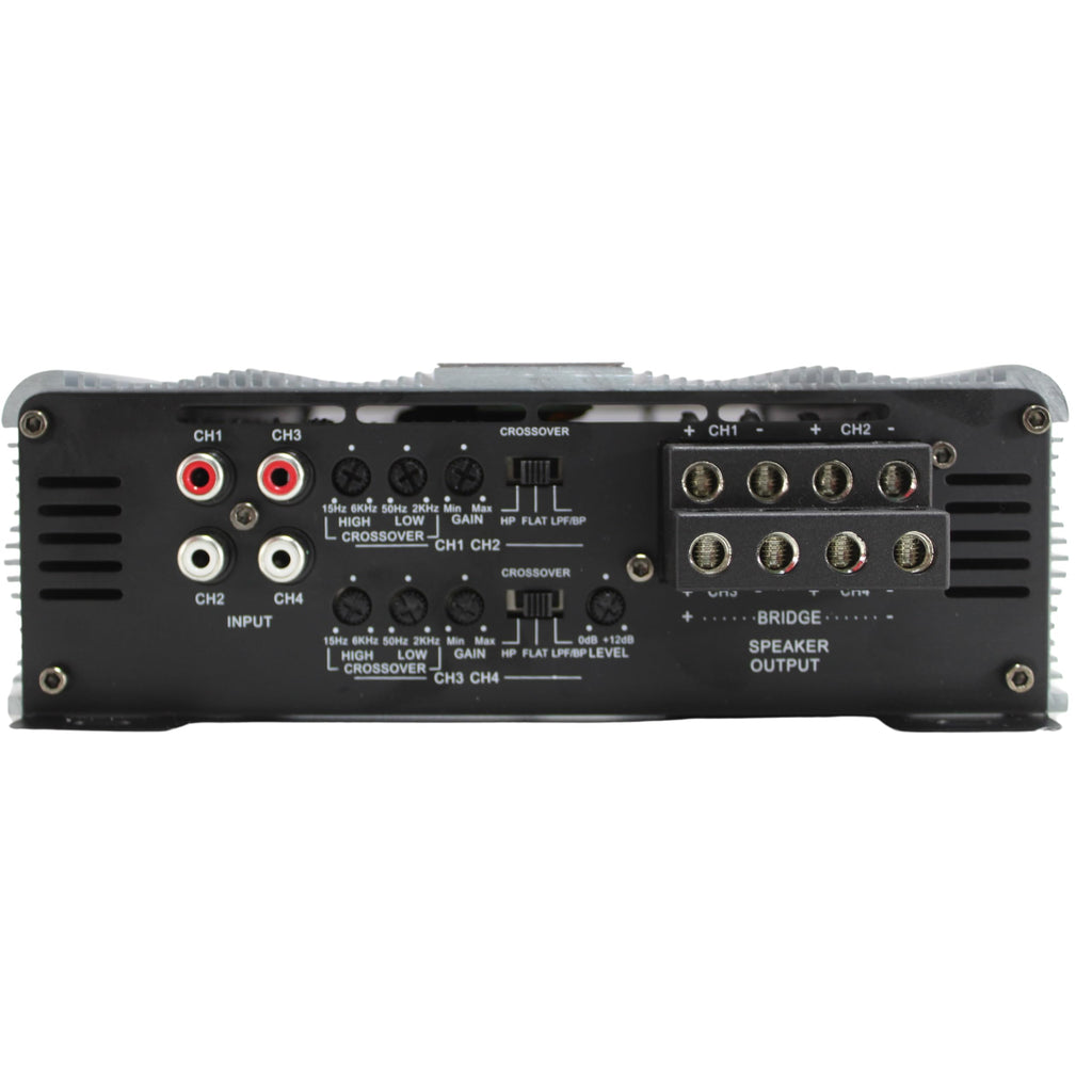 MXS Series 4 Channel 1.2K Class D 2 Ohm Amplifier MXS-1200X4-2-V2